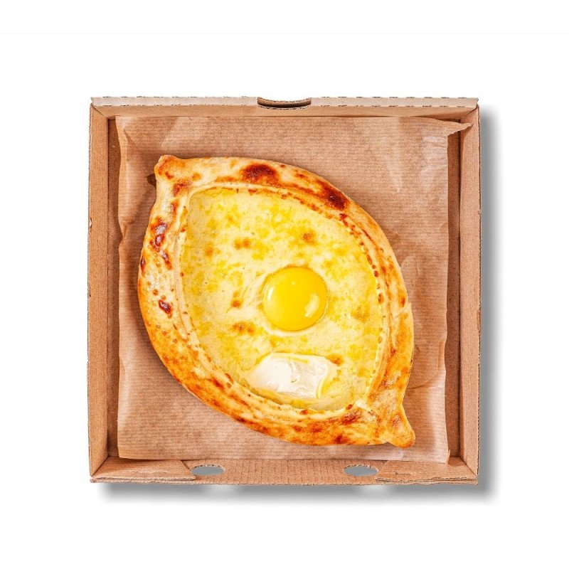 Хачапури по-Аджарски с яйцом