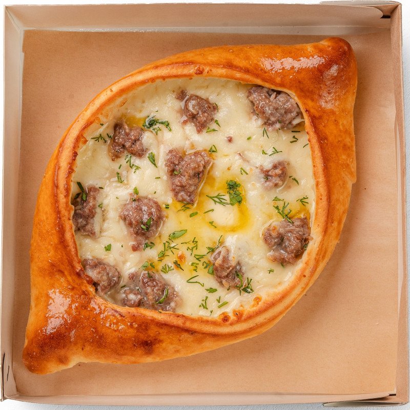 Хачапури Ачарули с фаршем