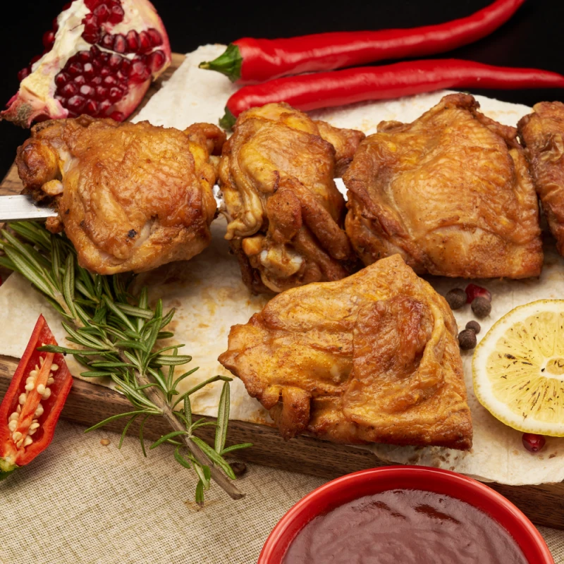 Шашлык из бедра курицы на косточке 0,5 кг