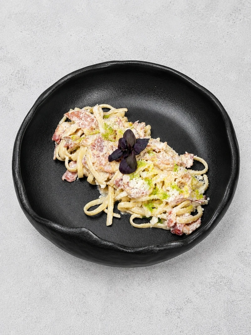 NEW Паста карбонара с желтками