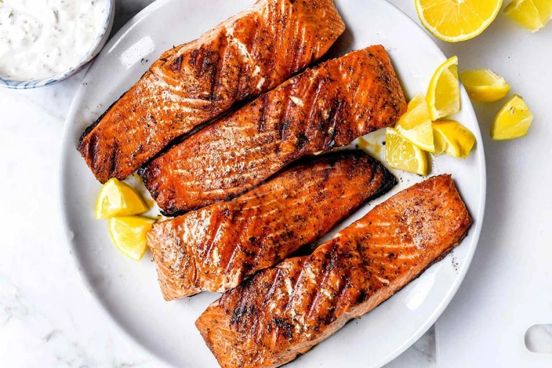 Горбуша на мангале