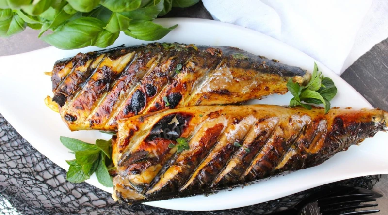 Скумбрия на мангале