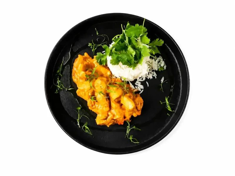 Цыпленок Карри с рисом басмати