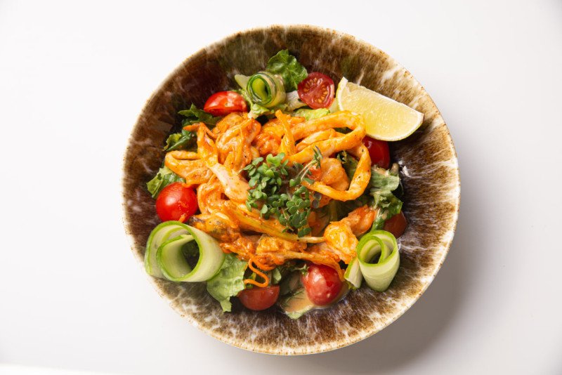 Салат с морепродуктами