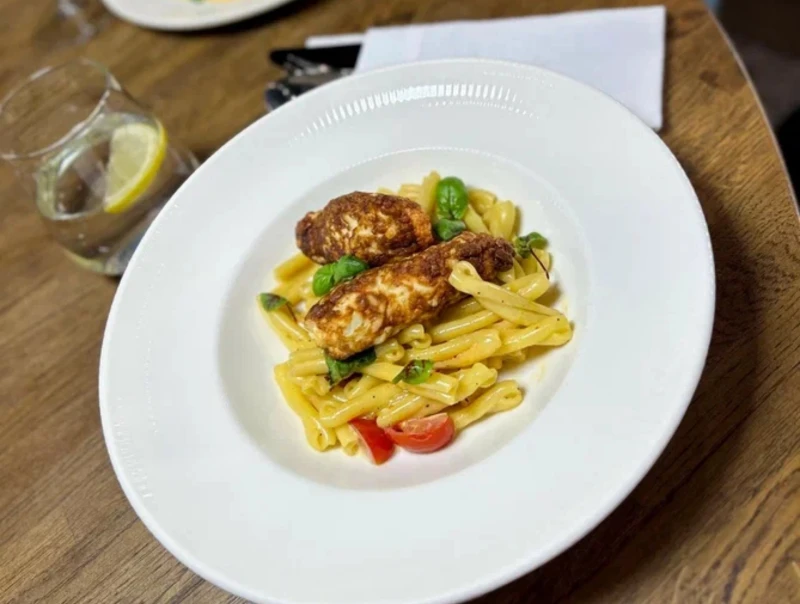 Паста казаречче с крабом