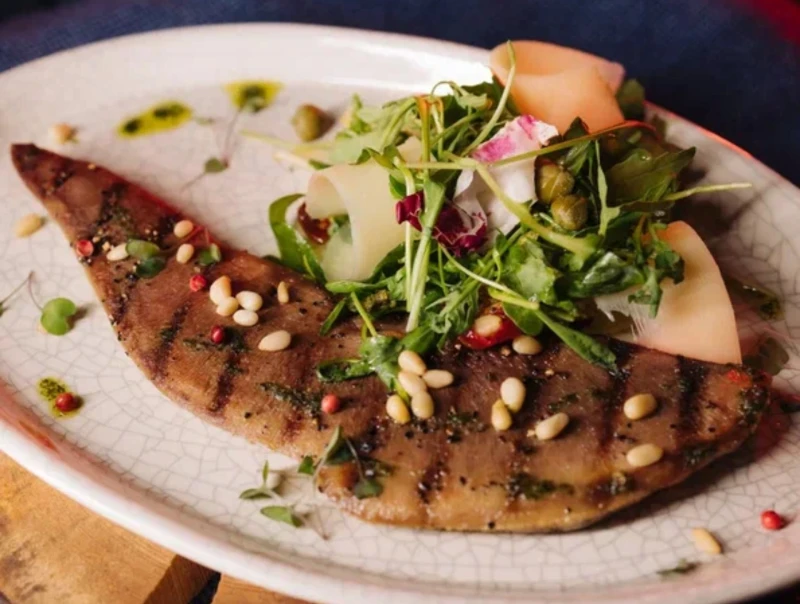 Язык говяжий на гриле