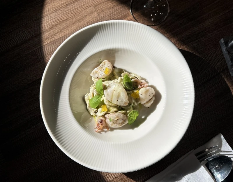 Паста с мини-кальмаром