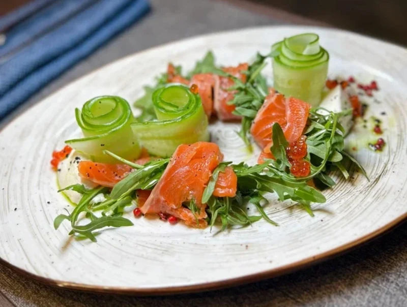 Лосось | Сыр | Огурец