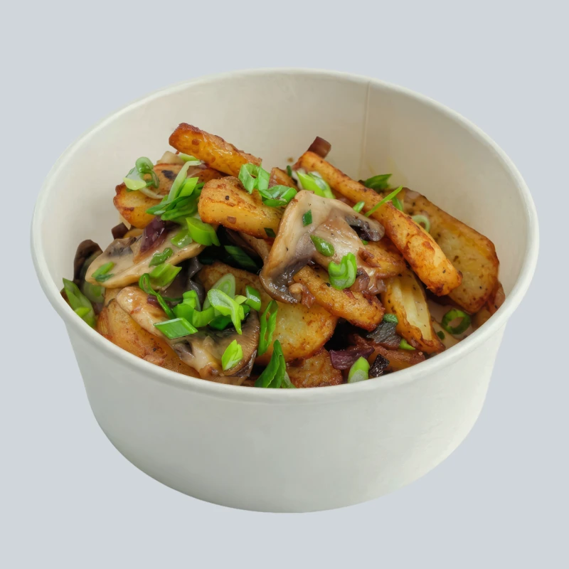Картошка с грибами и лучком