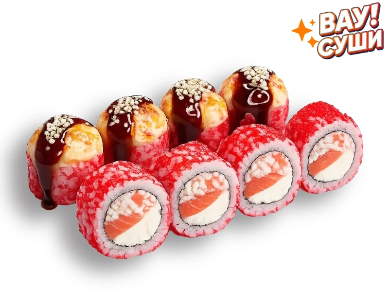 Гребешок с лососем