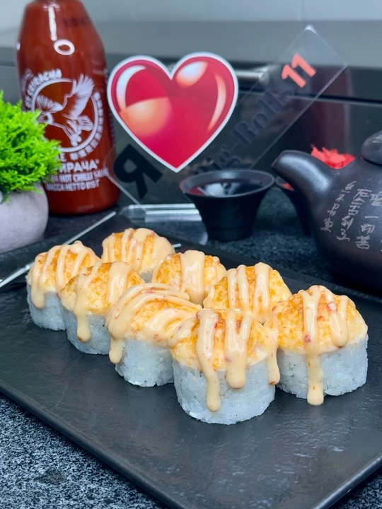 ролл Нежная креветка с крабом