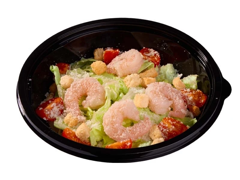 Салат Цезарь с креветками