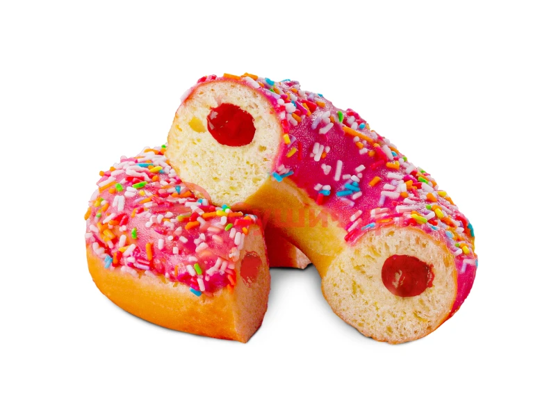 Пончик клубничный