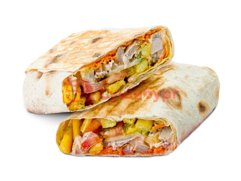 Шаурма с фри со свининой