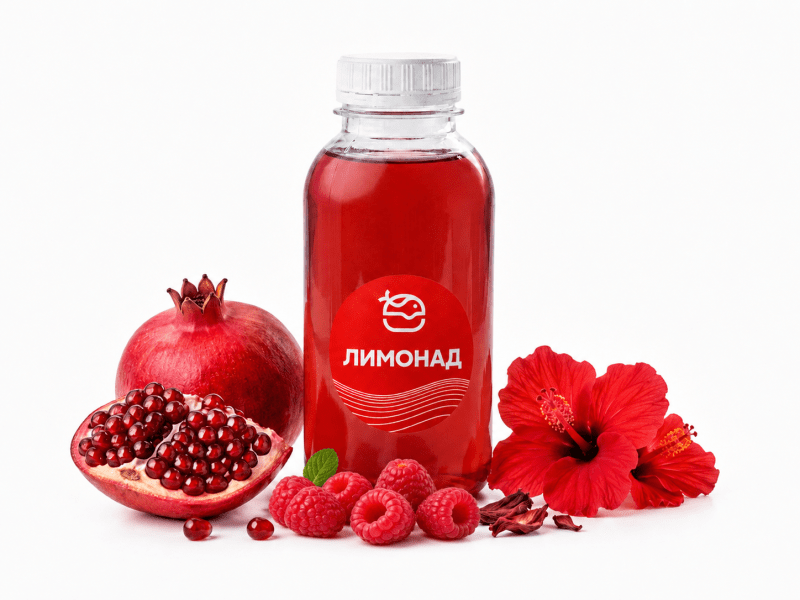 Лимонад Гранат-малина-гибискус