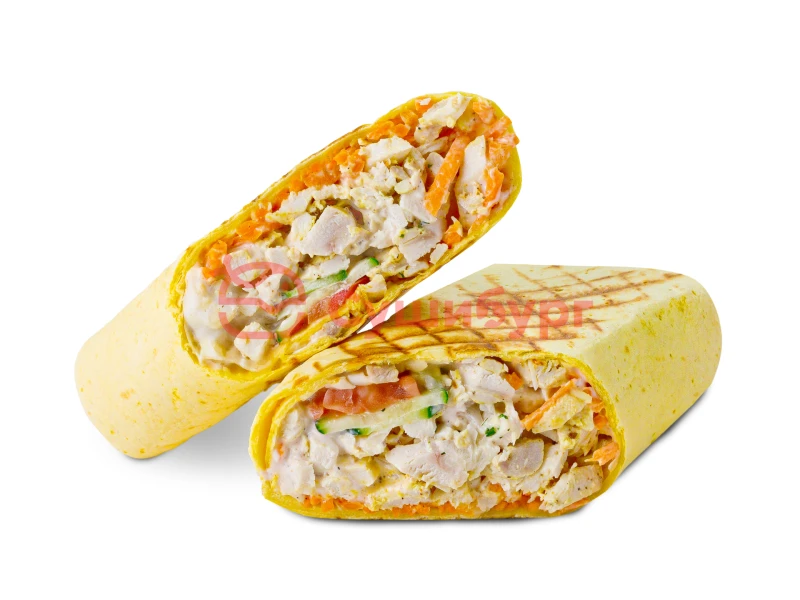 Сырная шаурма с курицей