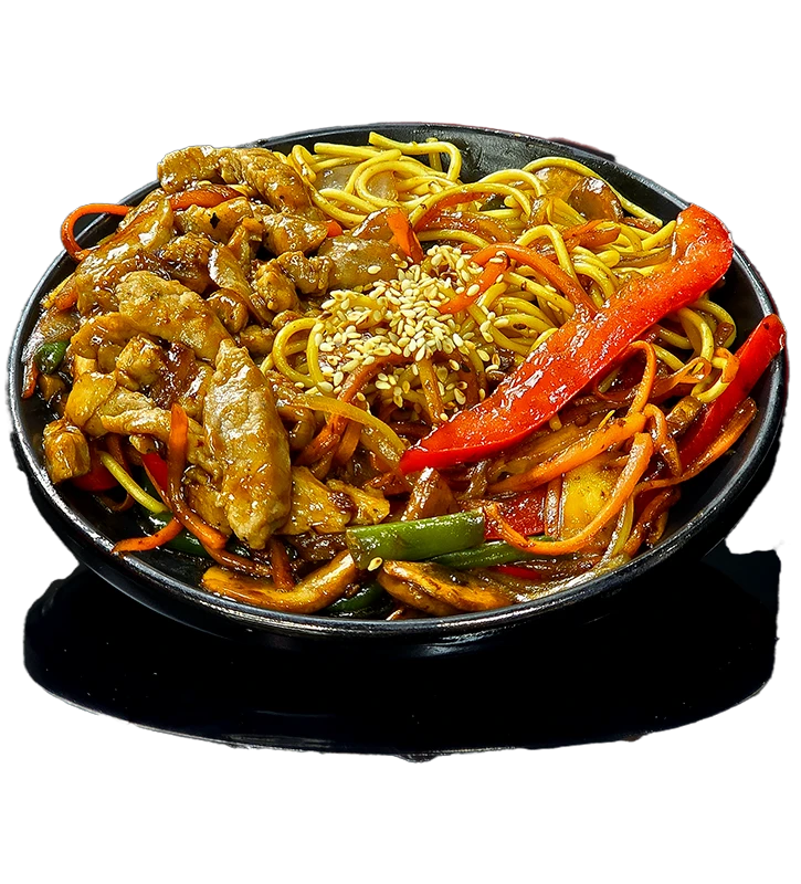 Вок рамен с курицей 