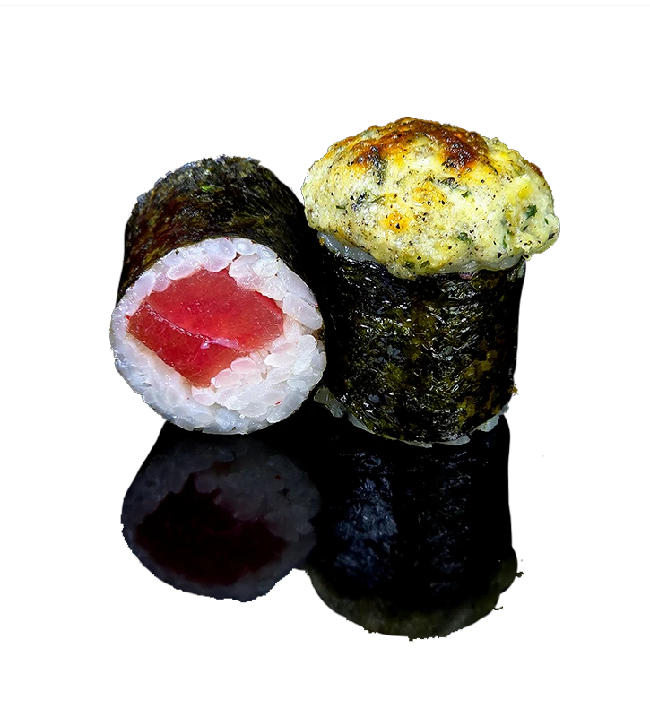 Запеченный хосомаки с тунцом