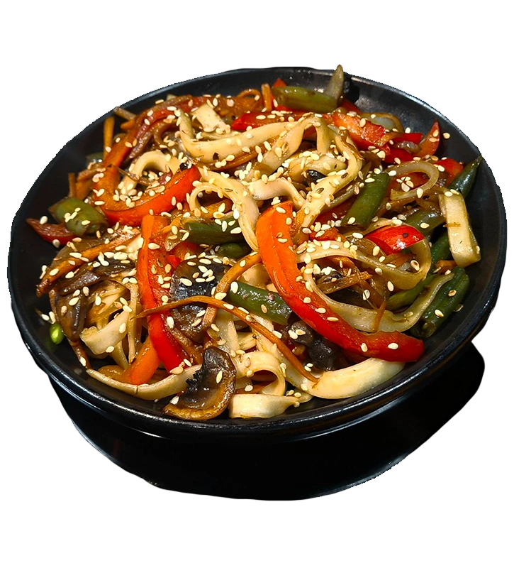 Вок удон с овощами