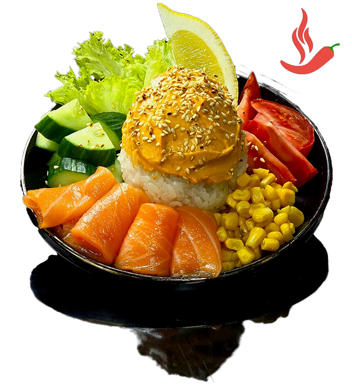 Поке-боул с лососем