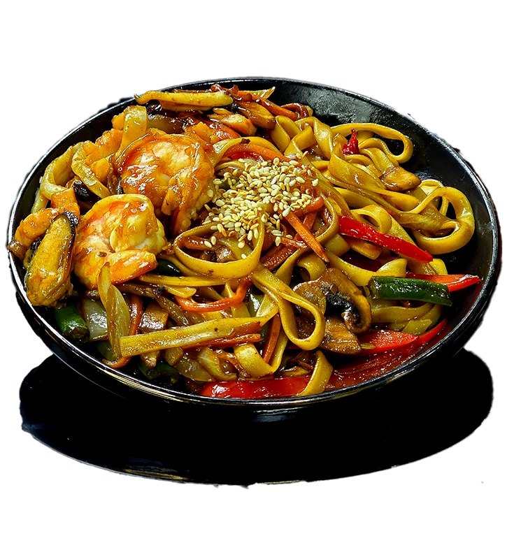 Вок удон с морепродуктами