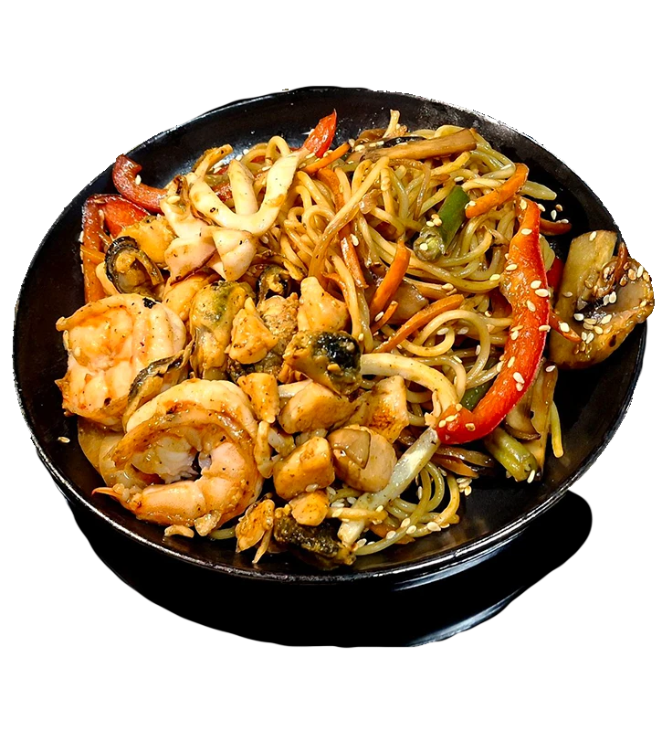 Вок рамен с морепродуктами