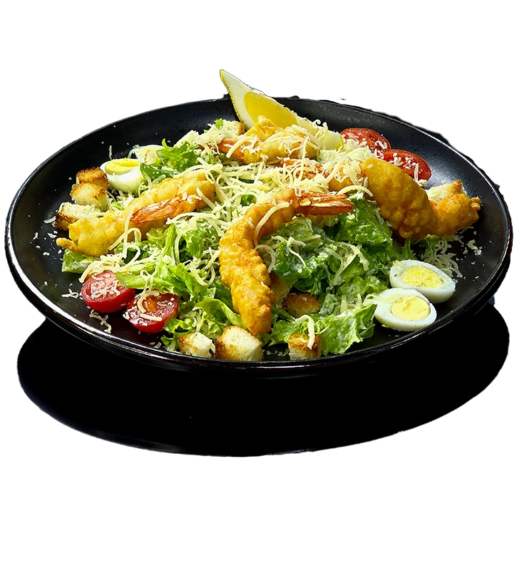 Салат "Цезарь с креветкой"