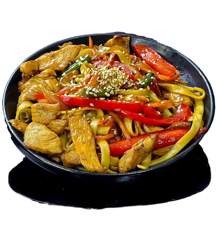 Вок удон с курицей