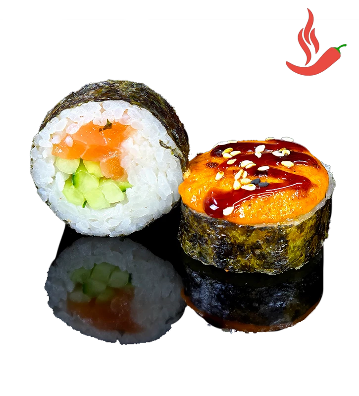 Запеченный футомак с лососем