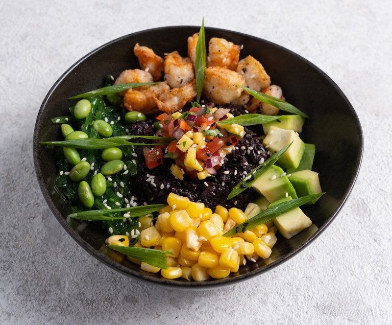 Поке-боул с креветкой 330гр*