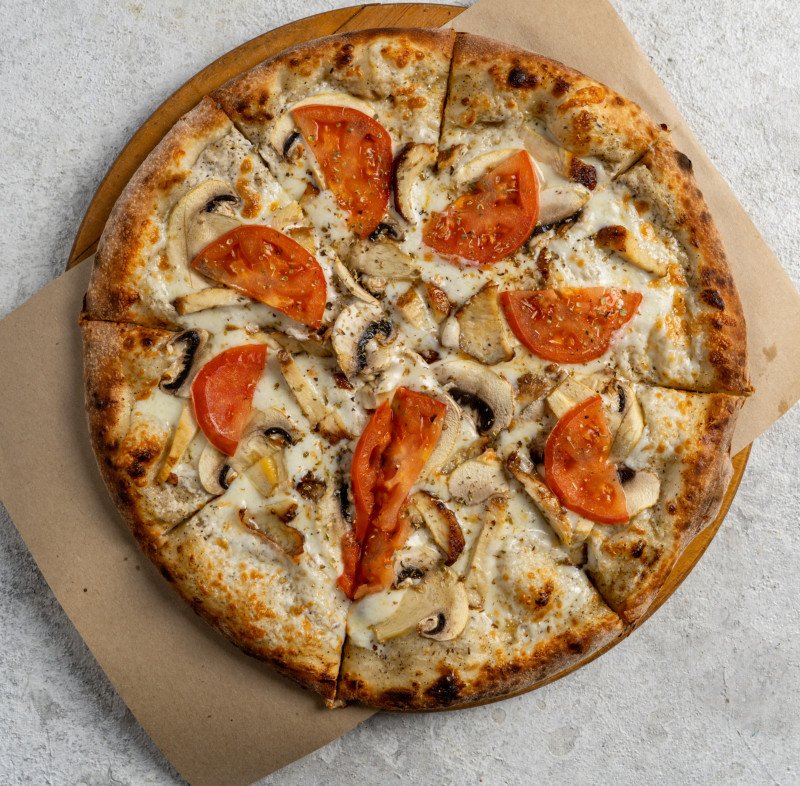 Курица и грибы 30см*