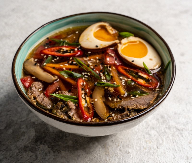 Рамен с говядиной 450г*