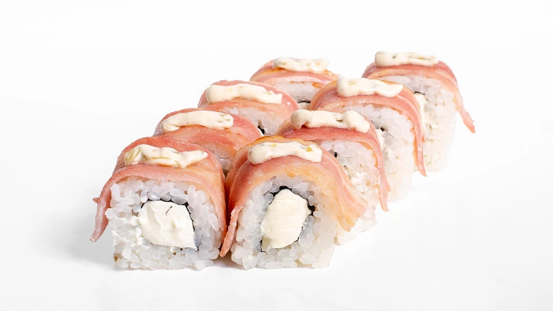 Запеченая филадельфия с беконом