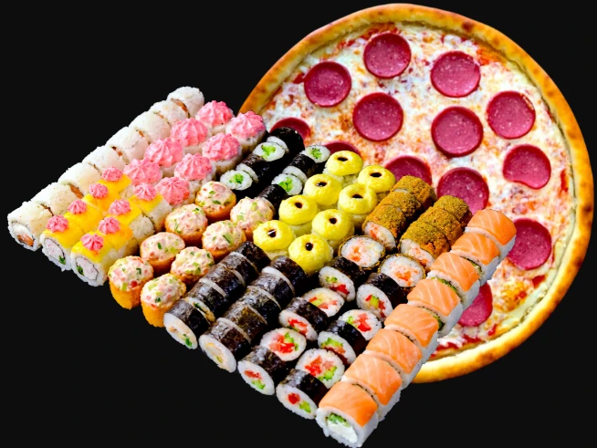 ПРАЗДНИЧНЫЙ сет+ Пепперони 40см в подарок