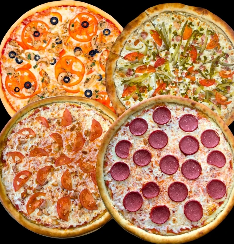 Пицца 3+1 АКЦИЯ через ПРИЛОЖЕНИЕ