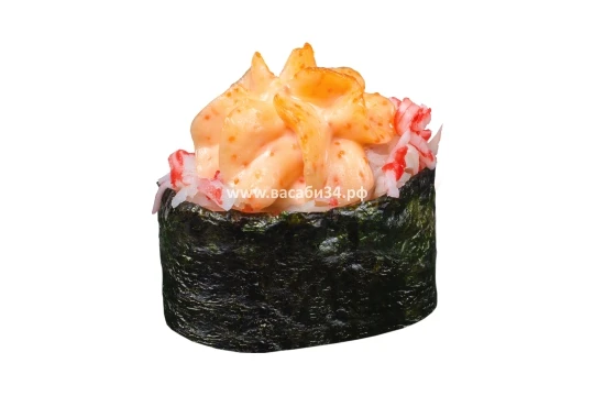 Запеченный гункан с крабом