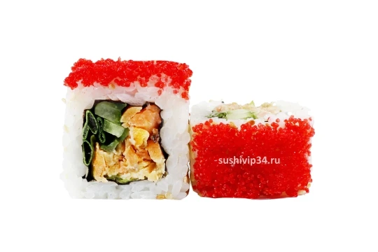 Ролл Калифорния с лососем гриль
