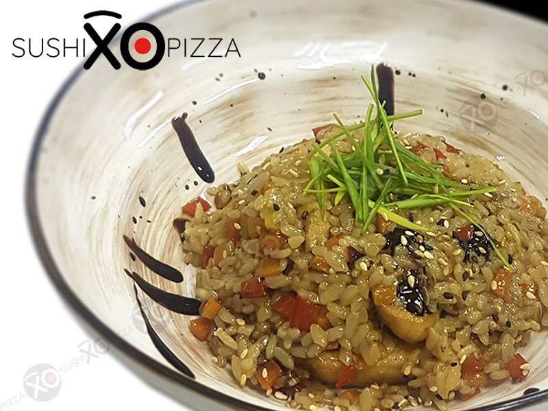 Рис тяхан с курицей