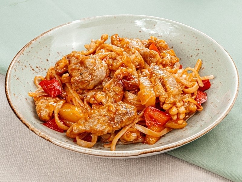 Свинина в кисло-сладком соусе