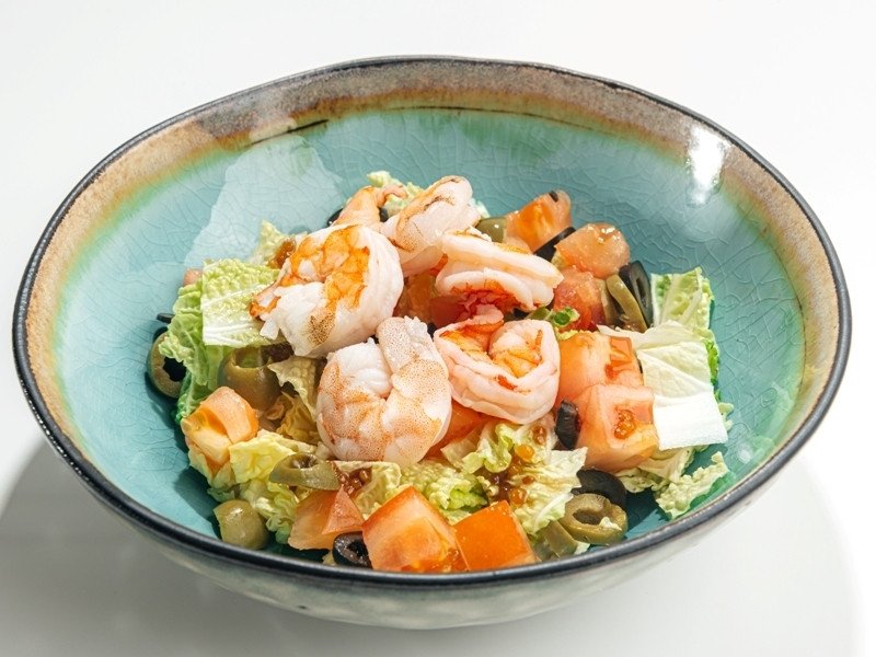 Салат Нисуаз с креветкой ланч
