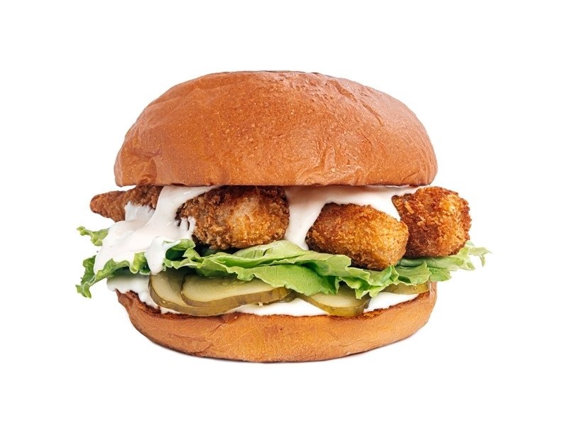 Бургер Цезарь с креветками