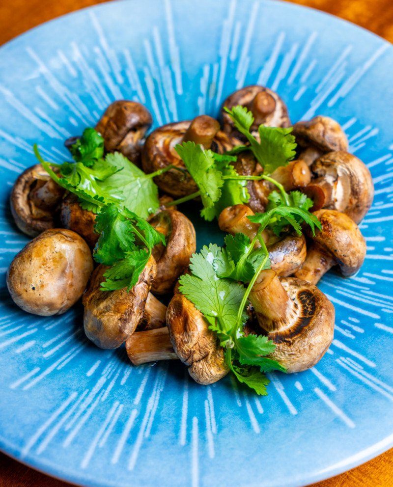 Шампиньоны гриль