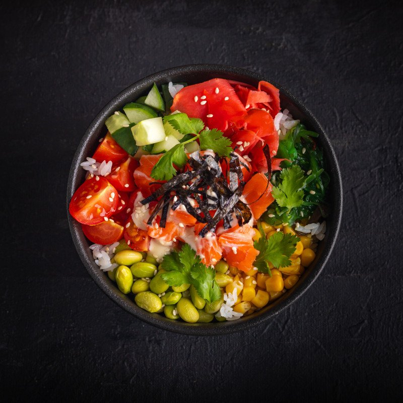 Поке с лососем