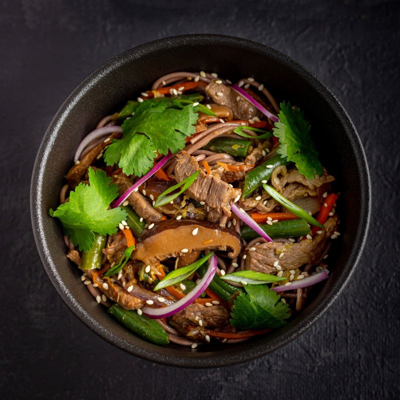 Вок с говядиной 