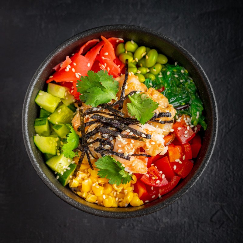 Поке с креветками