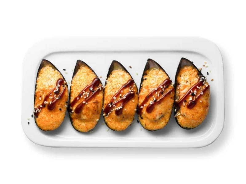 Мидии запеченные