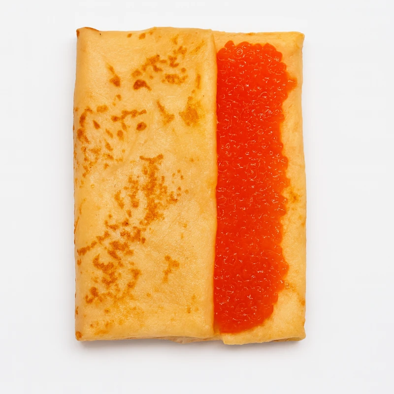 Блин с красной икрой