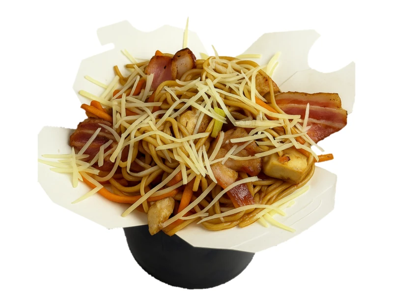 Яичный с курицей и беконом