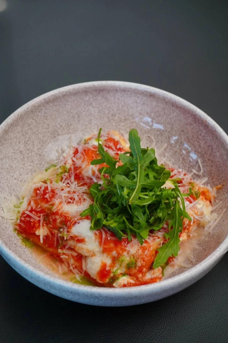 Маникотти с рикоттой и шпинатом