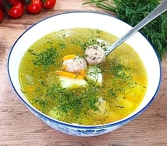 Суп с фрикадельками 
